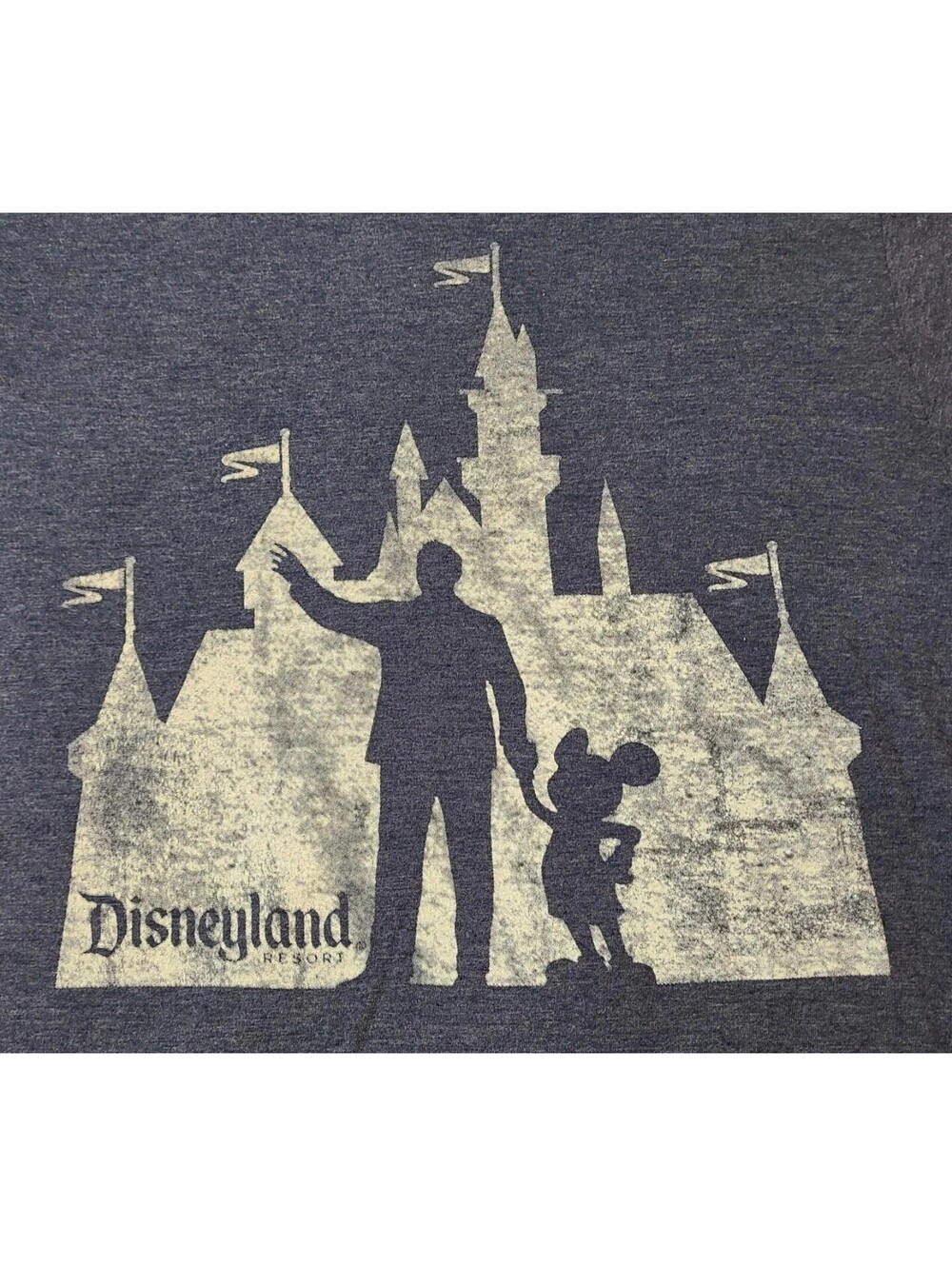 Disney "Partners" Mikey Mouse & Walt Shirt Mens Sz Small Blue Parks World Store